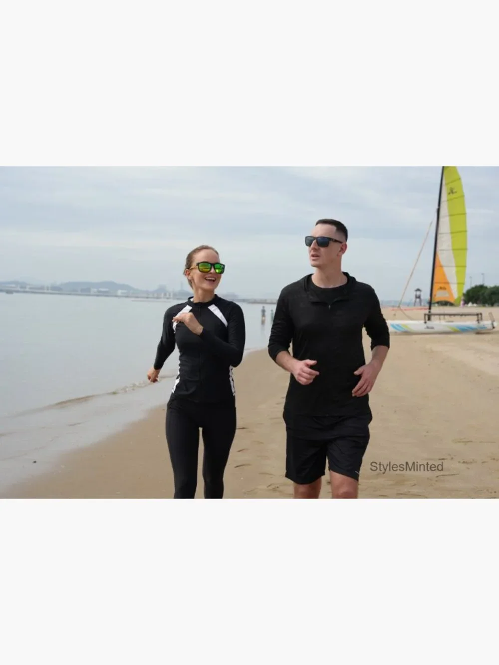 Fishing Polarized Sunglasses for Men Driving Running UV400 Wrap Around